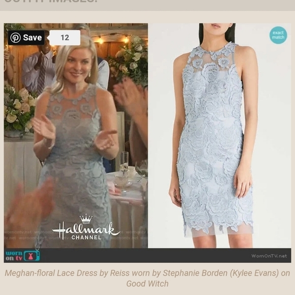 ⭐️40% Off⭐️ Reiss Meghan Floral Lace Dress Seen on Good Witch - Picture 3 of 15